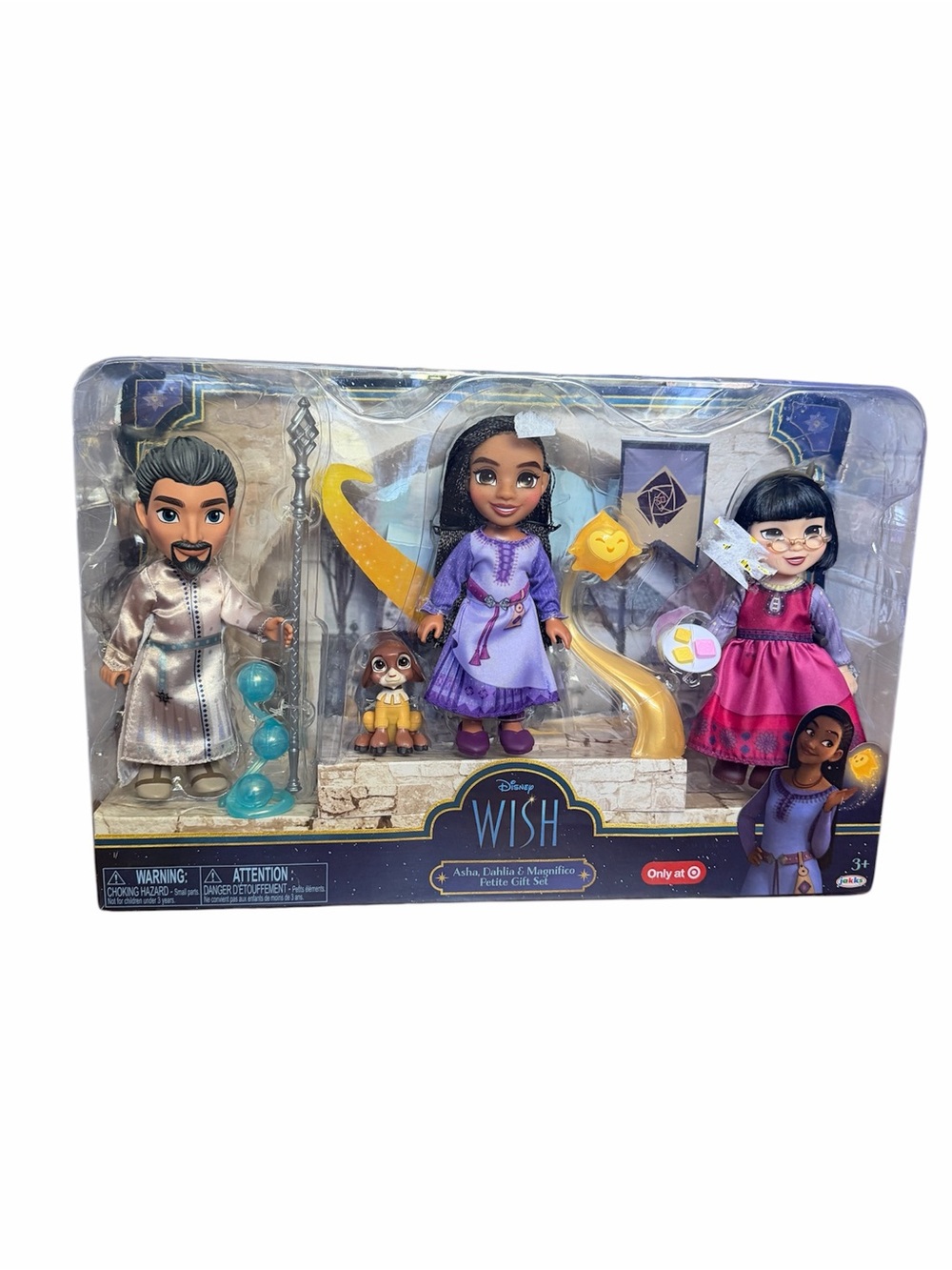 Disney Wish Asha, Dahlia & Magnifico Petite Doll Gift Set - NWT